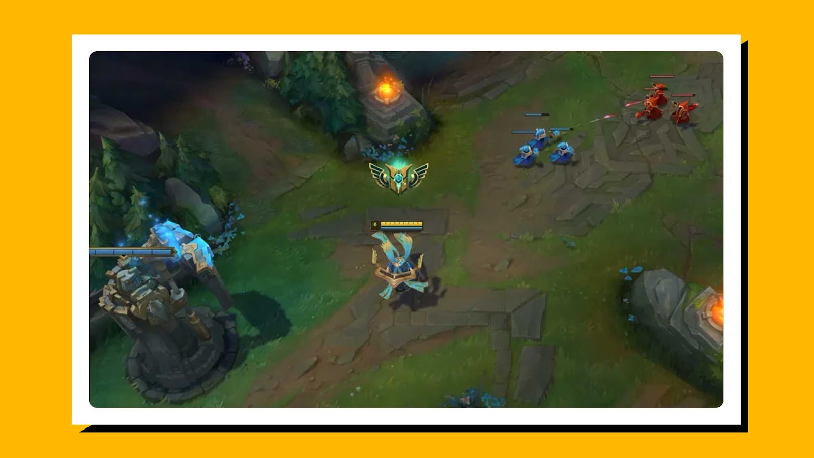 Screenshot of League of Legends gameplay.