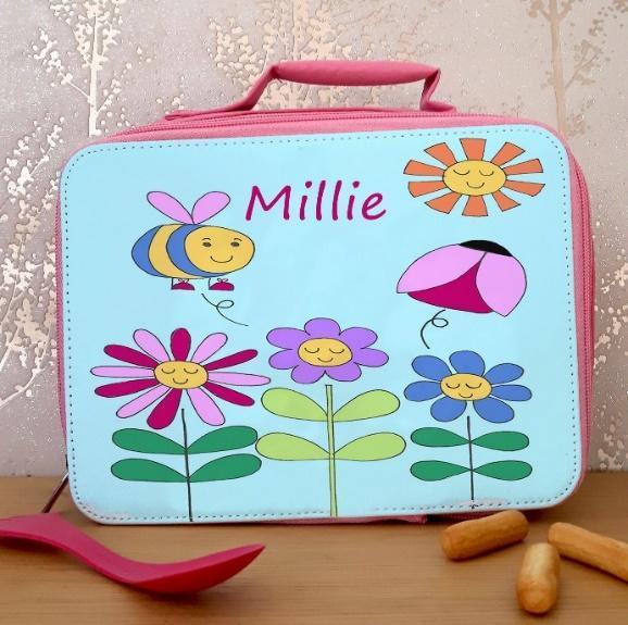 Personalised Pink Lunch Bag- Insulated Lunch Bag- School Bags ...