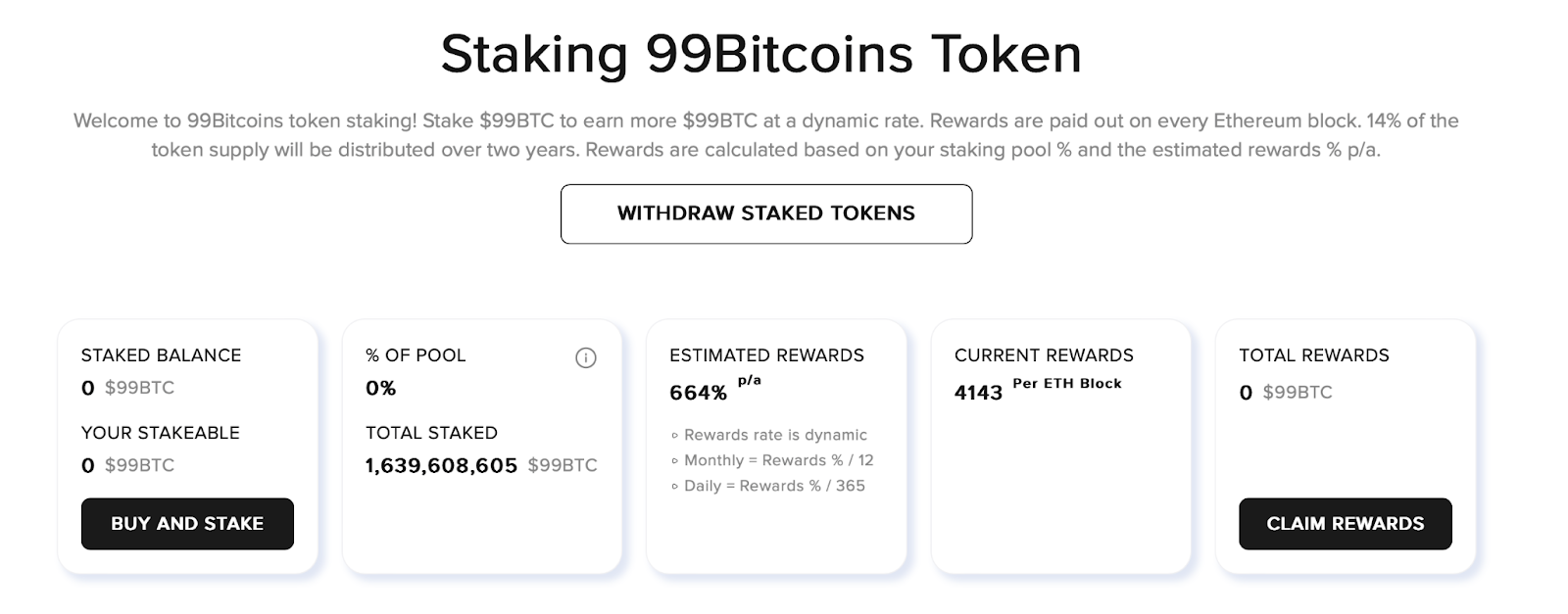 Staking Dashboard 