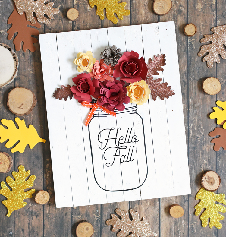 Fall Mason Jar Sign craft