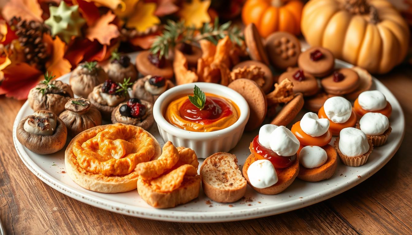 Thanksgiving flavors in appetizers