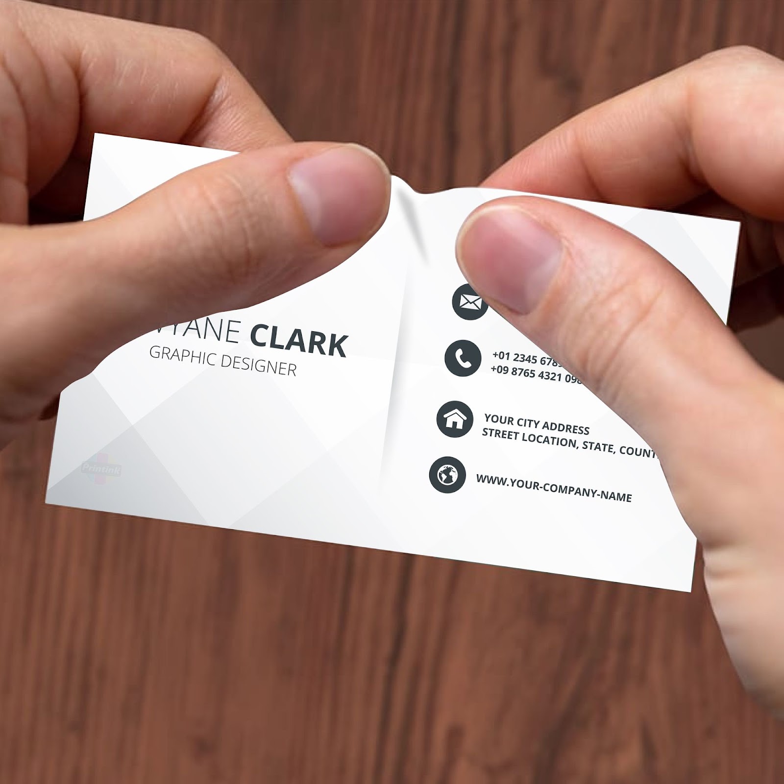  matte finish visiting cards 