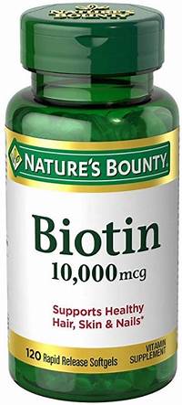 Nature's Bounty Biotin 10,000 mcg, Rapid Release Softgels 120 ea ...