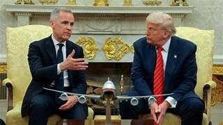 Two men in suits sitting in front of a model airplane

AI-generated content may be incorrect.