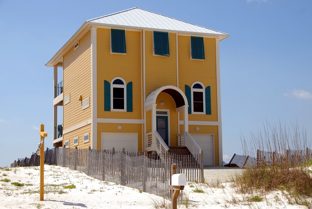  house on the beach with new metal roof