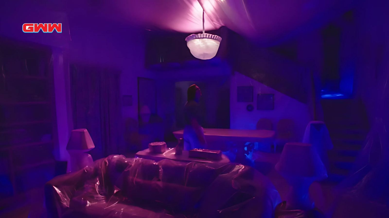 Patrick Gibson ultraviolet light room in Dexter: Original Sin