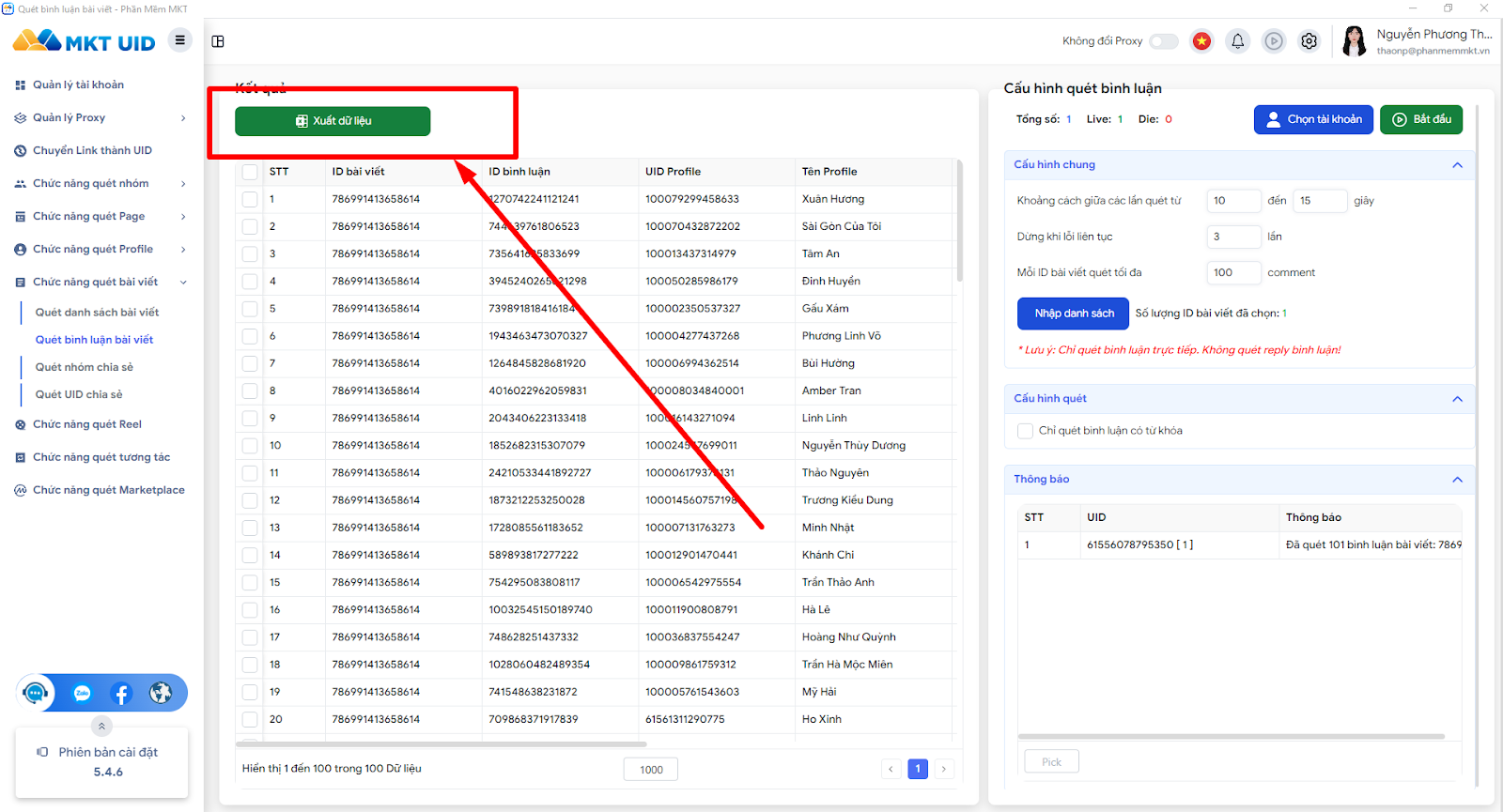 Cách lọc comment Give Away trên Facebook bằng MKT UID