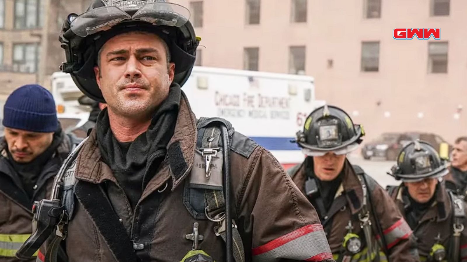 Kelly Severide and his team preparing for a mission in Chicago Fire.