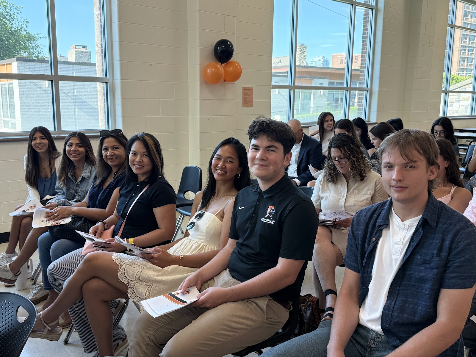 Stamford High families and students at Award Breakfast