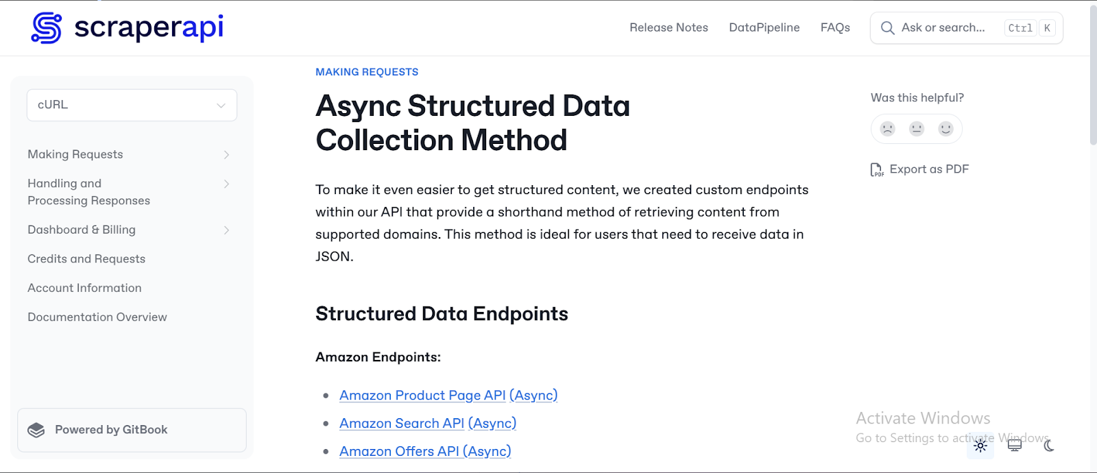 ScraperAPI resource: Async Structured Data Collection Method