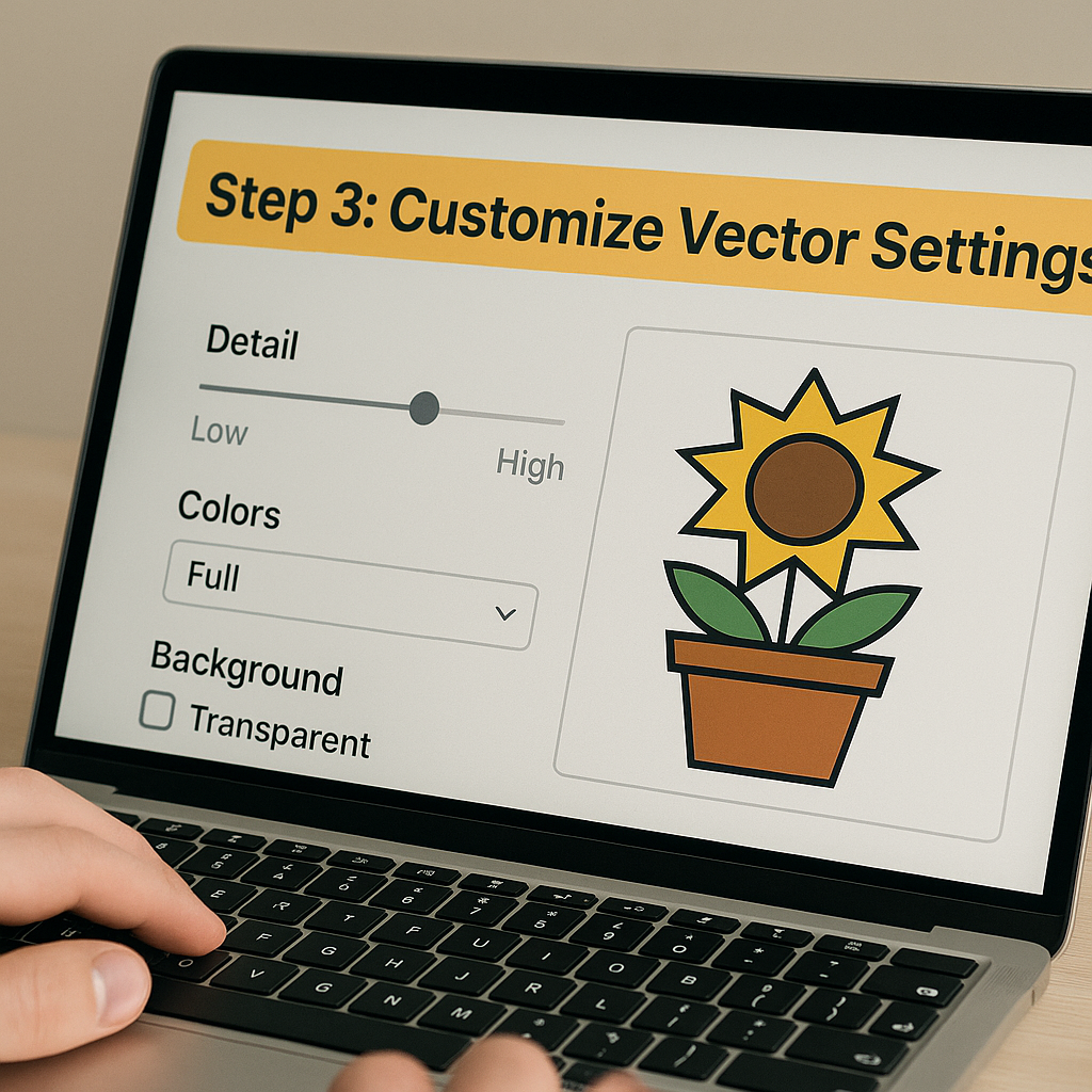 Customize vector settings 