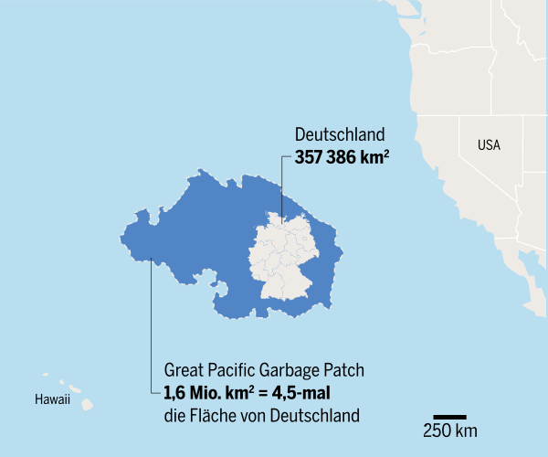 Great Pacific Garbage Patch. Image: Wikimedia Commons. 