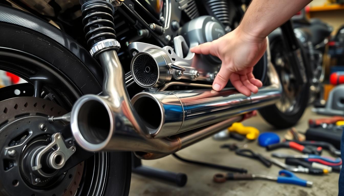 Slip-on exhaust maintenance