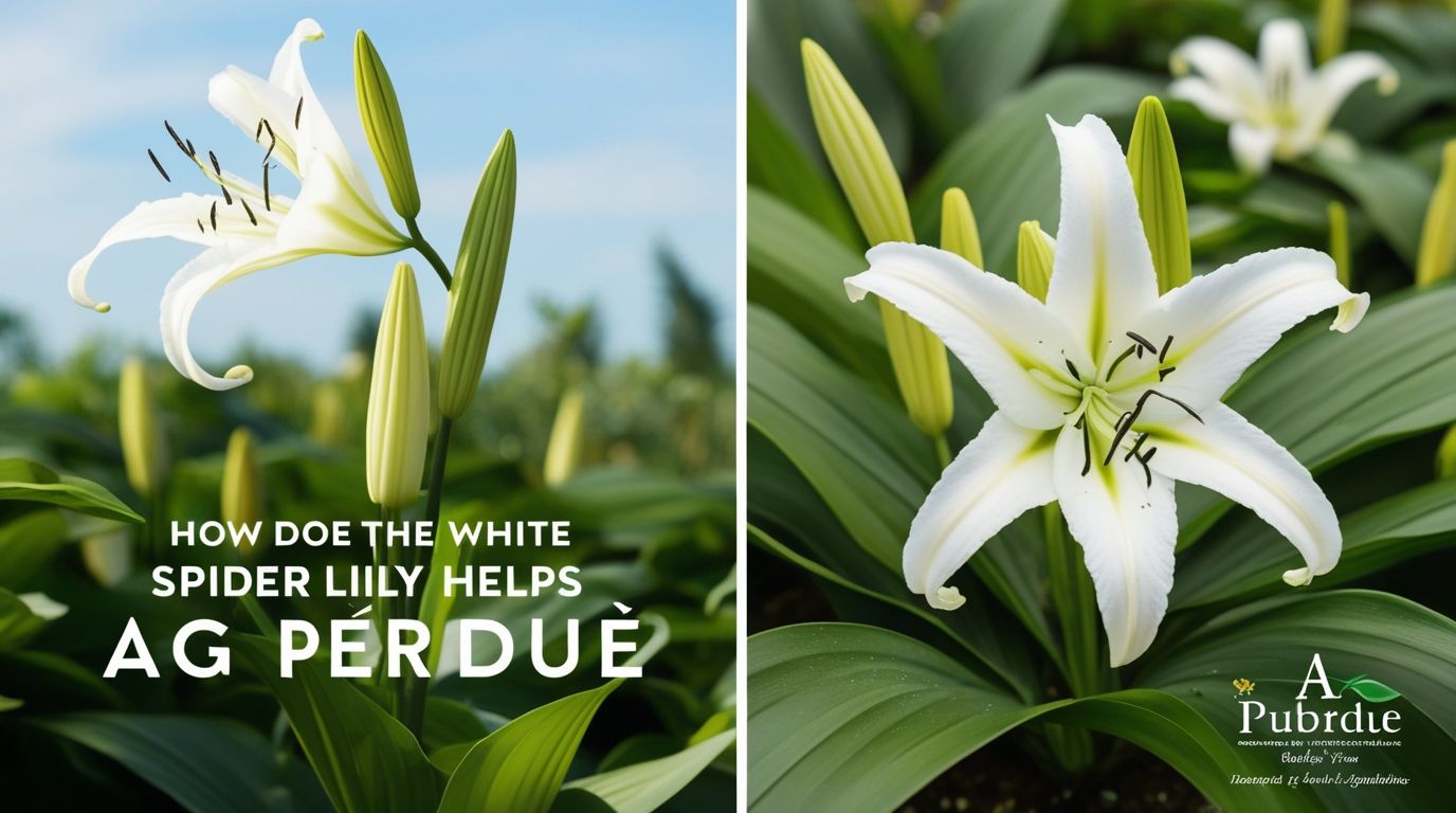 White Spider Lily Help the AG Perdue