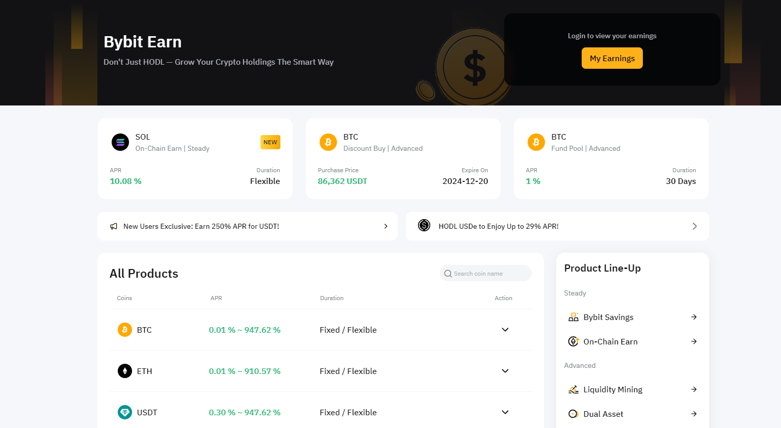 bybit earn