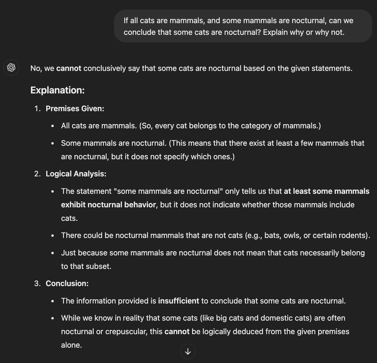 ChatGPT4o with Logical Reasoning prompts