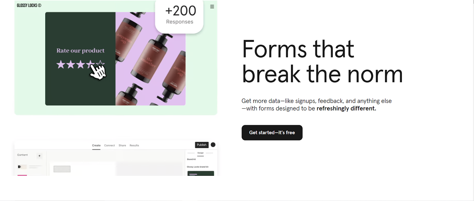 Typeform es un complemento para crear formularios