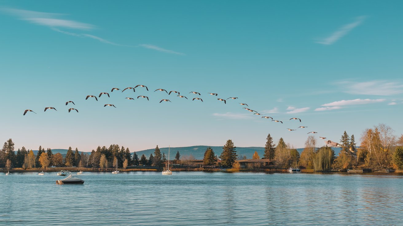 The V-Shaped Flight Formation 🦢💨