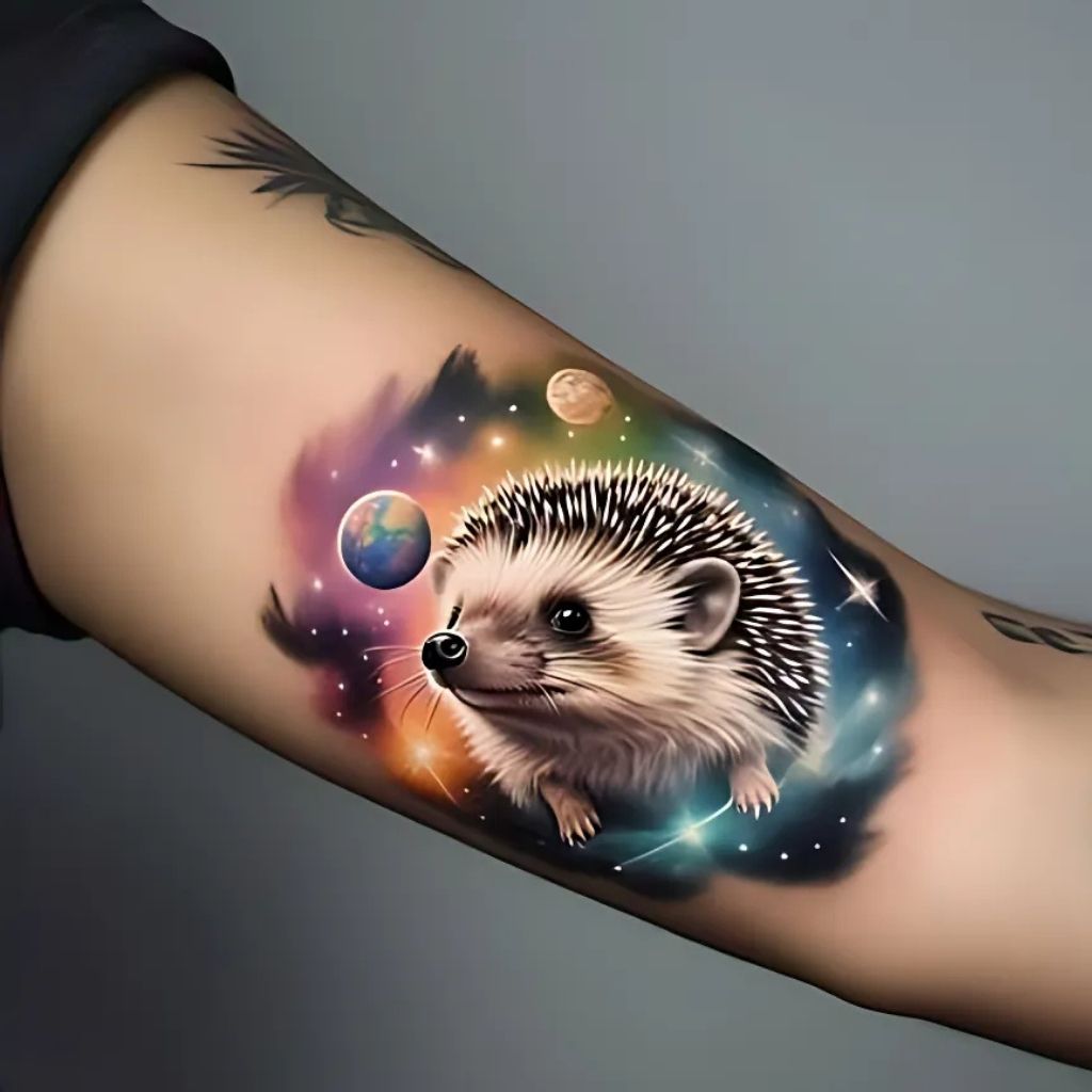 Cosmic Hedgehog Tattoo
