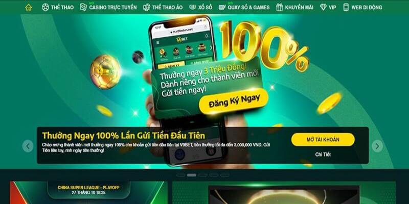 Khuyến mãi tại V9Bet giá trị khủng