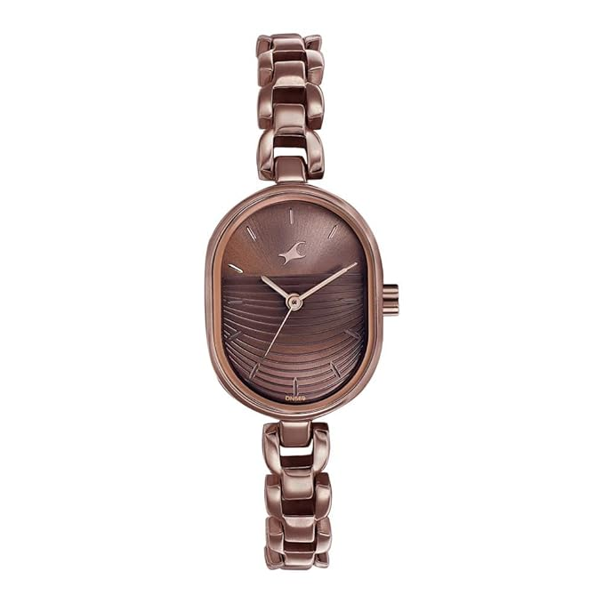 Fastrack Style Up Metallic Brown Dial Metallic Brown Metal Strap Watch