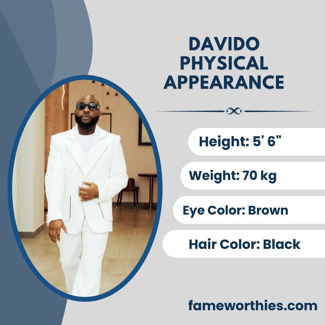 Davido Physical Appearance