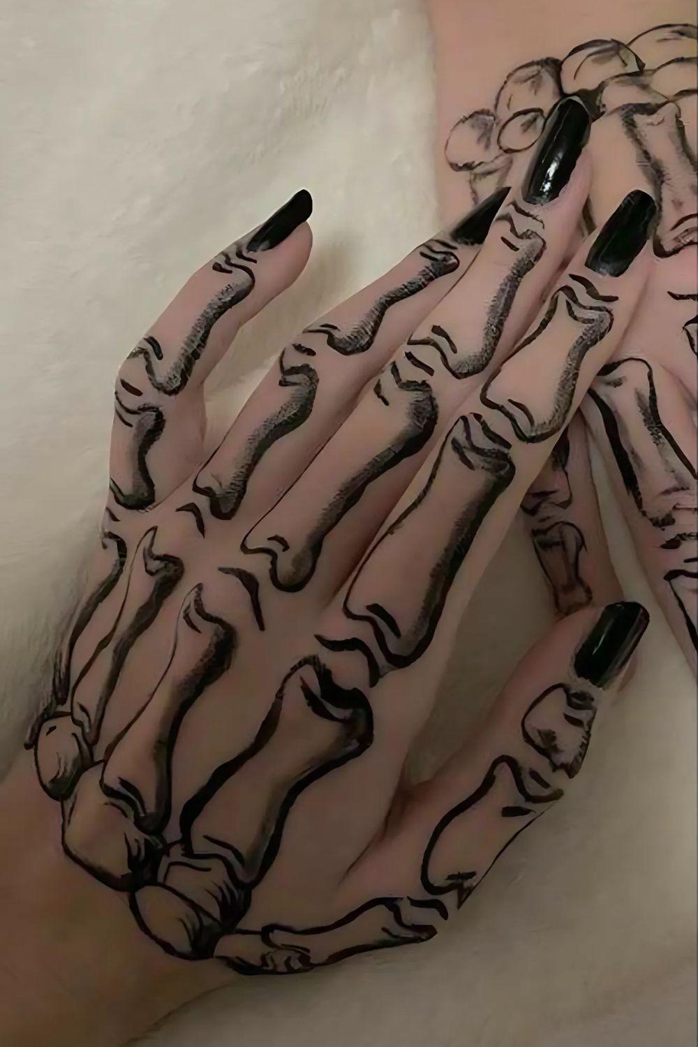 Skeleton Finger Tattoo