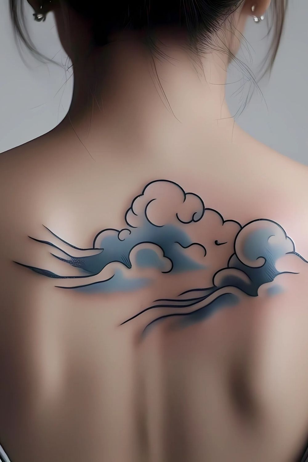 Japanese Cloud Tattoo back