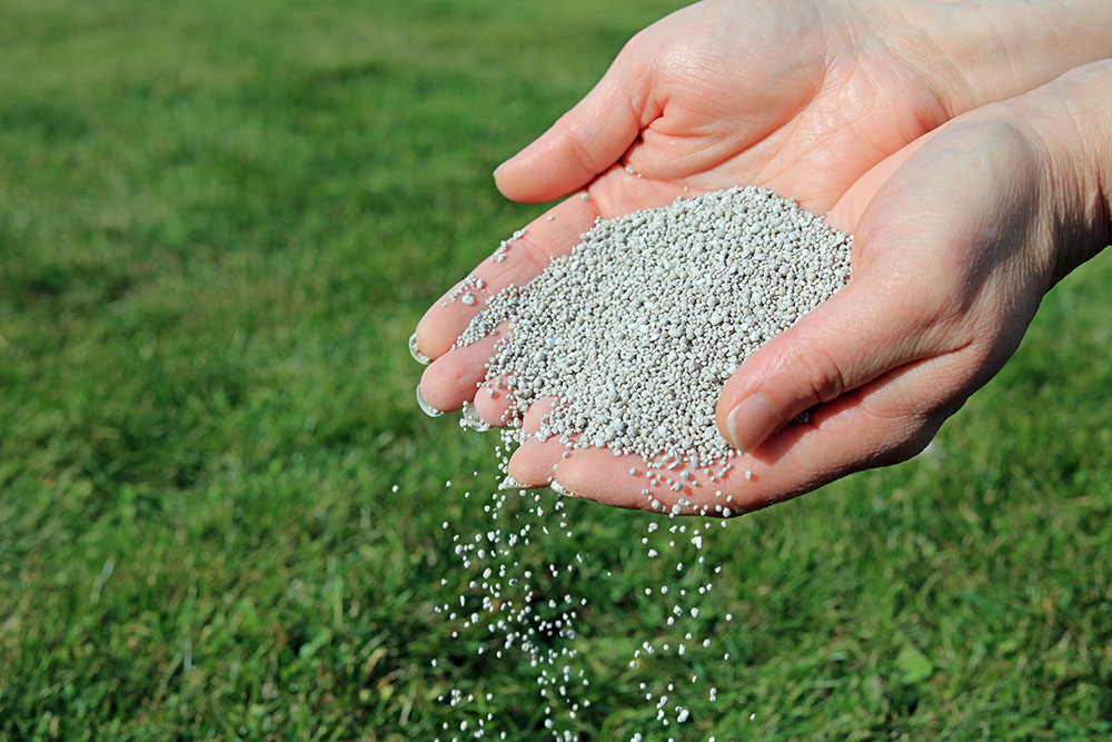 Fertilizer on Grass