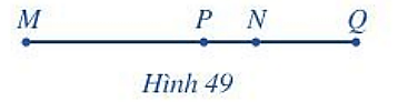 CHƯƠNG 6. HÌNH HỌC PHẲNGBÀI 3: ĐOẠN THẲNG1. HAI ĐOẠN THẲNG BẰNG NHAUBài 1: Với A, B là hai điểm đã cho, đặt cạnh của thước đi qua hai điểm A, B rồi lấy đầu bút chì vạch theo cạnh thước từ A đến B. Giải nhanh:Nét vẽ trên trang giấy là hình ảnh của đoạn thẳng AB (Hình 39).Bài 2: Quan sát Hình 41và cho biết: điểm nào thuộc đoạn thẳng IK, điểm nào không thuộc đoạn thẳng IKGiải nhanh:Hai điểm I và K thuộc đoạn thẳng IK.Điểm P nằm giữa hai điểm I, K nên điểm P thuộc đoạn thẳng IK.Điểm Q nằm giữa hai điểm I, K nên điểm Q thuộc đoạn thẳng IK.Điểm T khác hai điểm I, K và không nằm giữa hai điểm I, K nên điểm T không thuộc đoạn thẳng IK.Điểm R khác hai điểm I, K và không nằm giữa hai điểm I, K nên điểm R không thuộc đoạn thẳng IK.Vậy các điểm thuộc đoạn thẳng IK là điểm I, điểm K, điểm P và điểm Q, các điểm không thuộc đoạn thẳng IK là điểm T và điểm R.Bài 3: Thực hiện theo các bước sau ( Hình 42):Bước 1. Vẽ đoạn thẳng AB, đường thẳng d và điểm C nằm trên dBước 2. Đặt compa sao cho một mũi nhọn trùng với điểm A, mũi kia trùng với điểm B của đoạn thẳng ABBước 3. Giữ độ mở của compa không đổi, rồi đặt compa sao cho một mũi nhọn trùng với điểm C. mũi kia thuộc đường thẳng d, cho ta điểm D. Ta nhận được đoạn thẳng CD.Giải nhanh:Bước 1. Vẽ đoạn thẳng AB, đường thẳng d và điểm C nằm trên d:Bước 2. Đặt compa sao cho một mũi nhọn trùng với điểm A, mũi kia trùng với điểm B của đoạn thẳng ABBước 3. Giữ độ mở của compa không đổi, rồi đặt compa sao cho một mũi nhọn trùng với điểm C. mũi kia thuộc đường thẳng d, cho ta điểm D. Ta nhận được đoạn thẳng CD.2. ĐỘ DÀI ĐOẠN THẲNGBài 1: Quan sát Hình 44.a) Hãy đo độ dài của các đoạn thẳng trong Hình 44.b) So sánh độ dài của hai đoạn thẳng AB và CD; AB và EG.Giải nhanh:Học sinh thực hành đo độ dàiCD < AB = EGBài 2: Quan sát Hình 45, đo rồi sắp xếp ba đoạn thẳng AB, BC, CA theo thứ tự từ nhỏ đến lớn.Giải nhanh:Sử dụng thước đo độ dài để đo độ dài các đoạn thẳng trên Hình 45, ta được:AB = 1,5 cm;AC = 2 cm;BC = 2,5 cm.Vì 1,5 < 2 < 2,5 nên AB < AC < BC.Vậy độ dài các đoạn thẳng theo thứ tự từ nhỏ đến lớn là: AB; AC; BC.3. TRUNG ĐIỂM CỦA ĐOẠN THẲNGBài 1: Quan sát đoạn thẳng AB trên giấy ô vuông (Hình 46). Gấp giấy sao cho điểm B trùng vào điểm A. Nếp gấp cắt đoạn thẳng AB tại điểm M. Hãy so sánh hai đoạn thẳng MA và MBGiải nhanh:Gấp đôi giấy để điểm B trùng với điểm A, ta được:Nếp gấp cắt đoạn thẳng AB tại điểm MTiến hành đo độ dài đoạn MA, MB ta được:MA = 3cm; MB = 3cm.Suy ra MA = MB = 3 cm.Vậy MA = MB. Bài 2: Nếu dùng một sợi dây để chia một thanh gỗ thẳng thành hai phần bằng nhau thì nên làm thế nào ?Giải nhanh:Ta có một thanh gỗ như sau:Và một sợi dây: Để chia thanh gỗ thành hai phần bằng nhau, ta làm như sau:Đặt một đầu sợi dây vào đầu thanh gỗ kéo căng theo chiều dài thanh gỗ, đánh dấu đầu còn lại của thanh gỗ trên sợi dây và cắt phần dây thừa đi.Sau đó gập đôi sợi dây lại sao cho hai đầu sợi dây trùng nhau. Đánh dấu điểm gấp điểm đó chính là trung điểm của sợi dây và cũng chính là trung điểm của độ dài thanh gỗ. Tiếp đó căng lại sợi dây theo chiều dài và đánh dấu trên thanh gỗ. Dùng cưa cắt đôi thanh gỗ đó theo dấu vừa đánh ta chia được thanh gỗ thành hai phần bằng nhau.BÀI TẬPBài 1: Quan sát Hình 49 và cho biết: điểm nào thuộc đoạn thẳng MN, điểm nào không thuộc đoạn thẳng MN.Giải nhanh:Dựa vào hình vẽ, ta thấy: Hai điểm M và N thuộc đoạn thẳng MN, điểm P nằm giữa hai điểm M và N nên điểm P là điểm thuộc đoạn thẳng MN. Điểm Q khác hai điểm M và N, không nằm giữa M và N nên điểm Q không thuộc đoạn thẳng MN.Bài 2: Vẽ đoạn thẳng PQ. Vẽ điểm I thuộc đoạn thẳng PQ và điểm K không thuộc đoạn thẳng PQ. Giải nhanh:- Vẽ đoạn thẳng PQ:Chấm hai điểm P và Q trên giấy, sau đó dùng thước nối hai điểm P với Q ta được đoạn thẳng PQ.- Vì điểm I thuộc đoạn thẳng PQ nên điểm I nằm giữa hai điểm P và Q. Do đó ta có hình vẽ sau:- Vì điểm K không thuộc đoạn thẳng PQ nên có thể lấy điểm K, sao cho:+) K thuộc đường thẳng PQ nhưng khác P và Q và không nằm giữa P và Q:+) K không thuộc đường thẳng PQ:Bài 3: Phát biểu đầy đủ các khẳng định sau đây:a) Nếu điểm C là trung điểm của đoạn thẳng PQ thì điểm...nằm giữa hai điểm...hai đoạn thẳng...bằng nhau.b) Nếu điểm G nằm giữa hai điểm I, K và GI = GK thì điểm ...là trung điểm của đoạn thẳng...Giải nhanh:a) Nếu điểm C là trung điểm của đoạn thẳng PQ thì điểm C nằm giữa hai điểm P, Q và hai đoạn thẳng PC, QC bằng nhau.b) Nếu điểm G nằm giữa hai điểm I, K và GI = GK thì điểm G là trung điểm của đoạn thẳng IK.Bài 4: Quan sát Hình 50.a) Điểm I thuộc những đoạn thẳng nào? b) Điểm I là trung điểm của những đoạn thẳng nào? c) Điểm A không thuộc những đoạn thẳng nào? Giải nhanh:a) Quan sát Hình 50, ta có:Trong ba điểm thẳng hàng A, I, B điểm I nằm giữa hai điểm A và B nên I thuộc đoạn thẳng AB.Trong ba điểm thẳng hàng C, I, D điểm I nằm giữa hai điểm C và D nên I thuộc đoạn thẳng CD.b) Ta có I nằm giữa hai điểm A và B, IA = IB = 3cm nên I là trung điểm của đoạn thẳng AB.Ta có I nằm giữa hai điểm C và D, IC = ID = 4cm nên I là trung điểm của đoạn thẳng CD.Vậy I là trung điểm của đoạn thẳng AB và đoạn thẳng CD.c) Điểm A khác hai điểm I, C và không nằm giữa hai điểm I và C nên điểm A không thuộc đoạn thẳng IC.Điểm A khác hai điểm I, D và không nằm giữa hai điểm I và D nên điểm A không thuộc đoạn thẳng ID.Điểm A khác hai điểm C, D và không nằm giữa hai điểm C và D nên điểm A không thuộc đoạn thẳng CD.Điểm A khác hai điểm I, B và không nằm giữa hai điểm I và B nên điểm A không thuộc đoạn thẳng IB.Vậy điểm A không thuộc các đoạn thẳng IC, ID, CD và IB.Bài 5: Trong Hình 51, biết AB = 4cm, BC = 7cm, CD = 3cm, AD = 9cm.a) Tính độ dài đường gấp khúc ABCD. b) So sánh độ dài đường gấp khúc ABCD và độ dài đoạn thẳng AD. Giải nhanh:a) Độ dài đường gấp khúc ABCD bằng độ dài đoạn AB cộng độ dài đoạn BC cộng độ dài đoạn CD và bằng: 4 + 7 + 3 = 14 (cm).Vậy độ dài đường gấp khúc ABCD bằng 14 cm.b) Vì 14 > 9 nên độ dài đường gấp khúc ABCD lớn hơn độ dài đoạn thẳng AD.Vậy độ dài đường gấp khúc ABCD lớn hơn độ dài đoạn thẳng AD.Bài 6: Hãy tìm một số hình ảnh về đoạn thẳng và trung điểm của đoạn thẳng trong thực tiễn.Giải nhanh:+) Bập bênh: Điểm tựa của bập bênh chính là trung điểm của thanh ngồi.Điểm đặt trục M của cân sẽ là trung điểm của đoạn thẳng AB.TÌM TÒI VÀ MỞ RỘNG