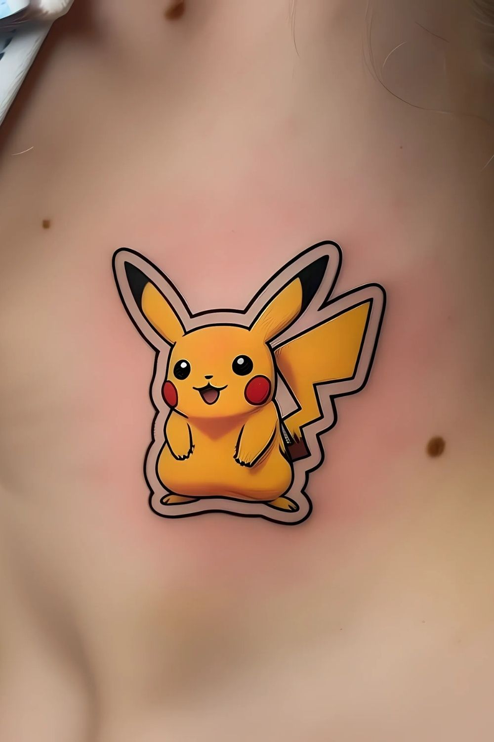 Pikachu Tattoo Sticker Style