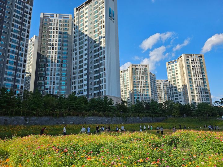 전농동 래미안크레시티 근처 공원