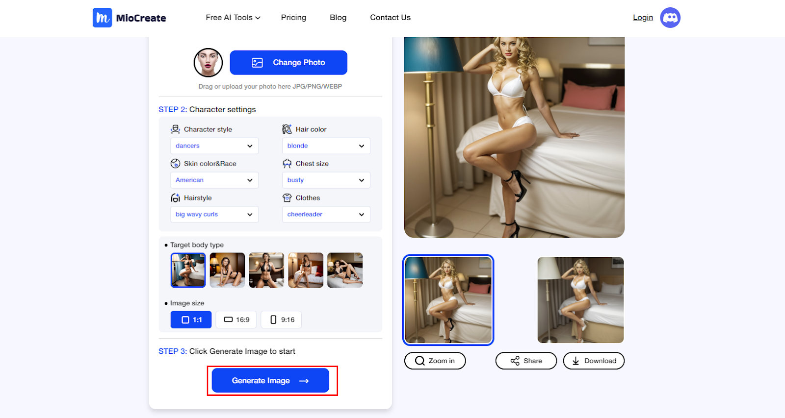 How to Create Deepfake Porn Photos with MioCreate