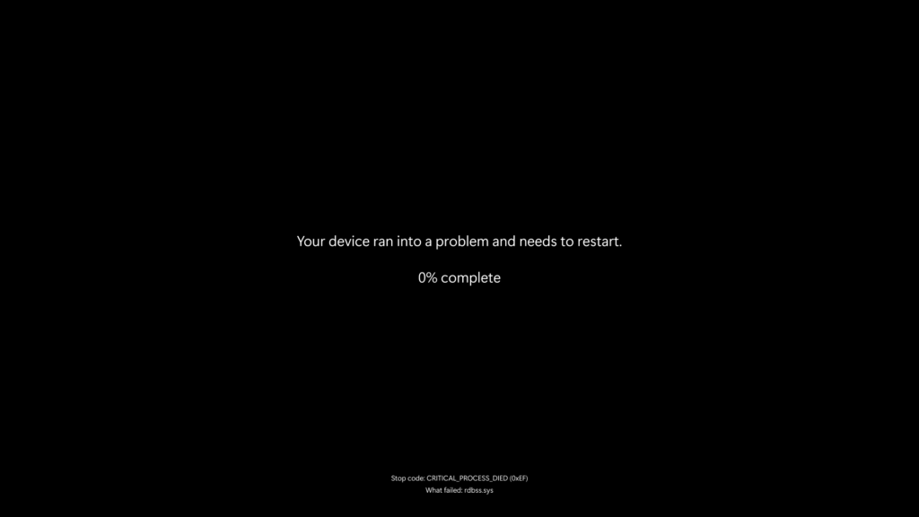 BSOD hata ekranı