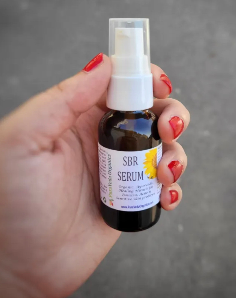 unisex skin care sbr serum Puraveda Organics organic skin care