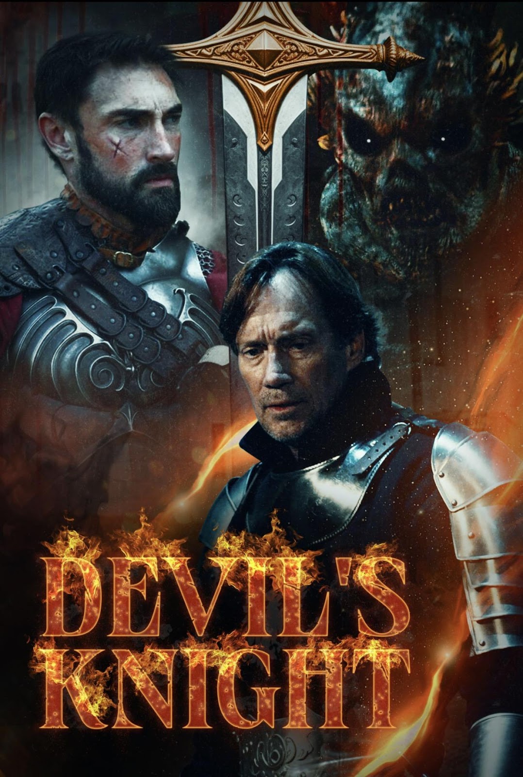 A movie poster of two men in armor

Description automatically generated