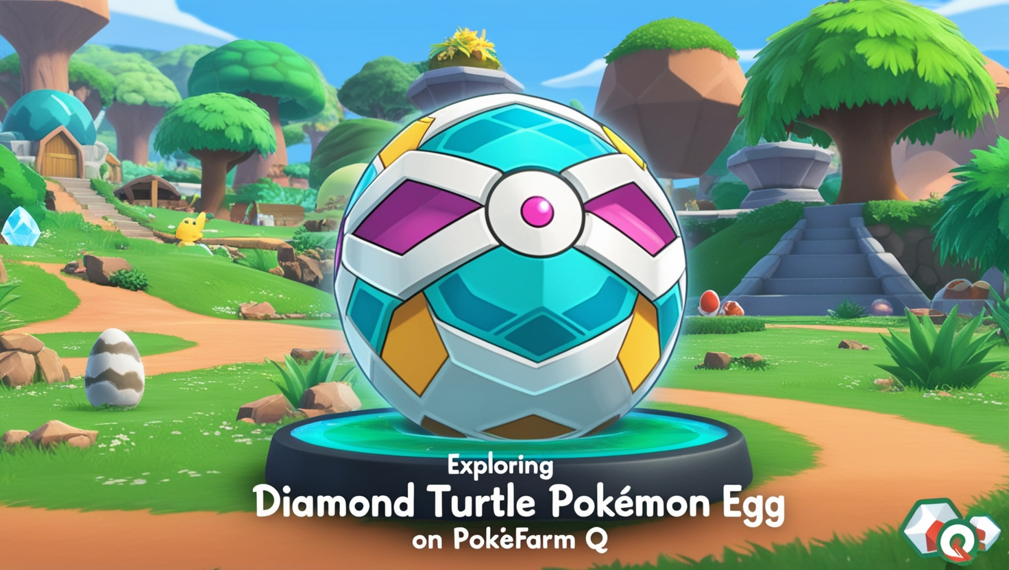 Diamond Turtle Pokemon Egg on Pokefarm Q