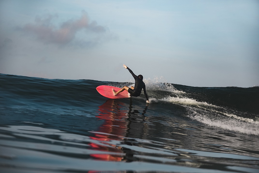 Surfing in canggu