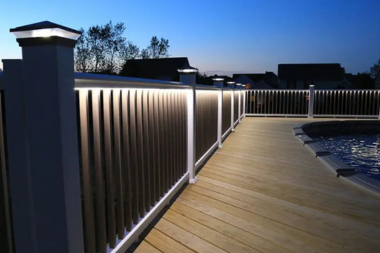 the complete guide to pool decks post cap lights in outdoor living space custom built michigan