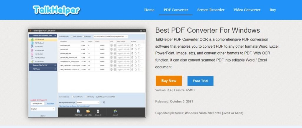 TALKHELPER PDF CONVERTER