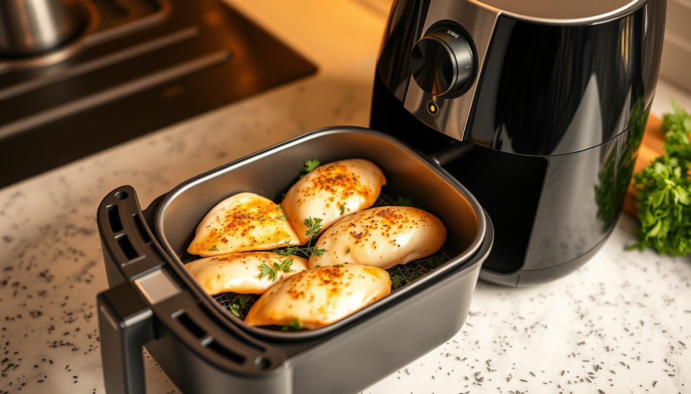 how long to cook thin chicken breast in air fryer