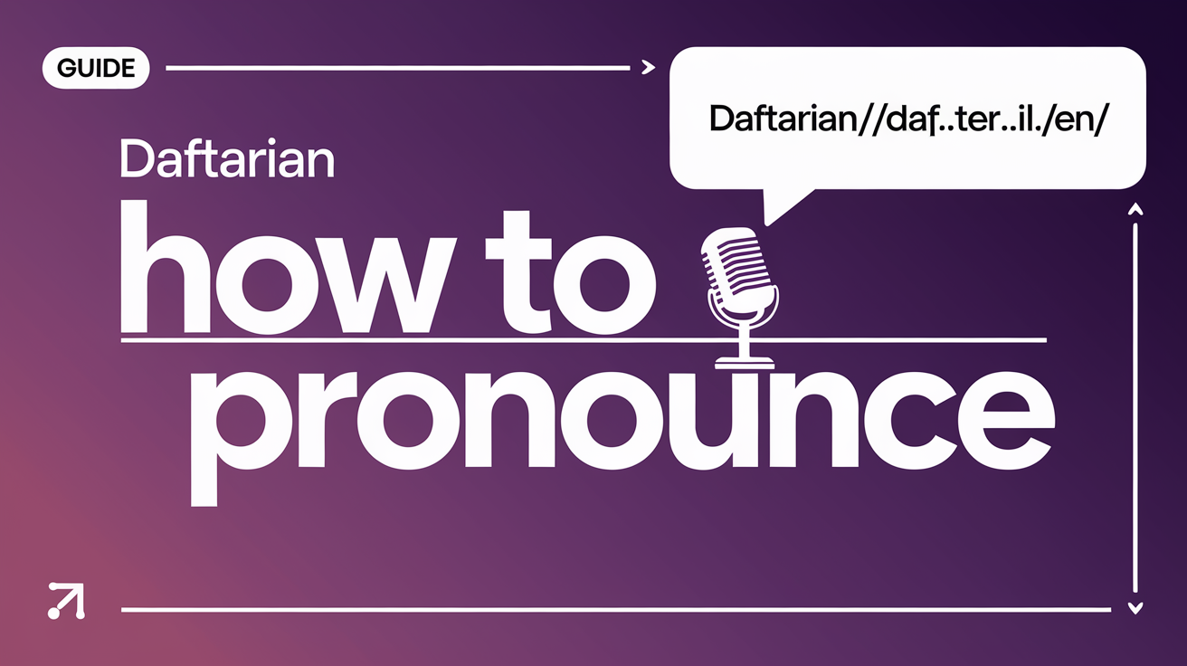 daftarian how to pronounce