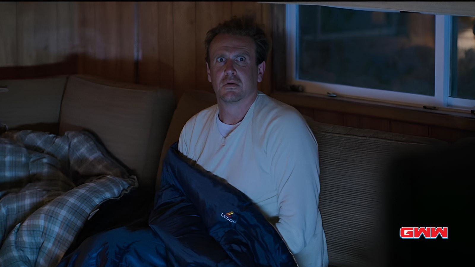 Shrinking Season 2: Jason Segel looking shocked in Shrinking Season 1