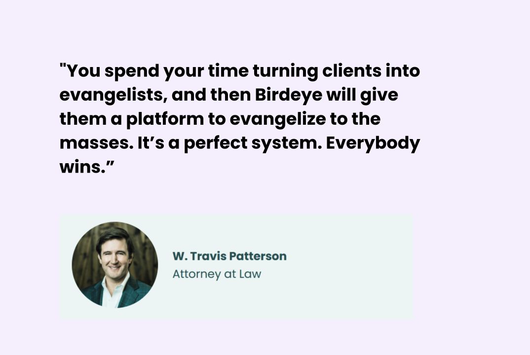 Client testimonials