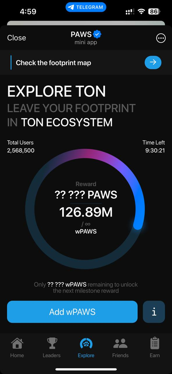 پاداش ایردراپ Paws