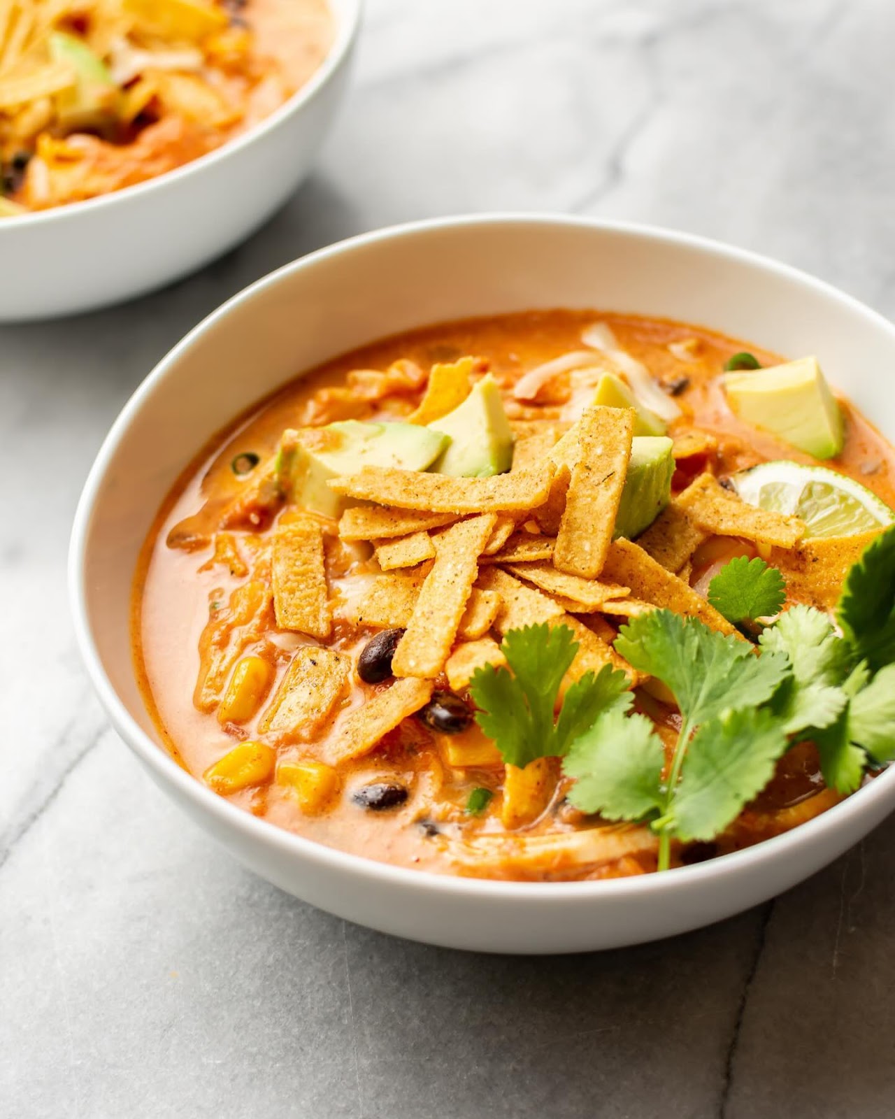Creamy Chicken Tortilla Soup Recipe