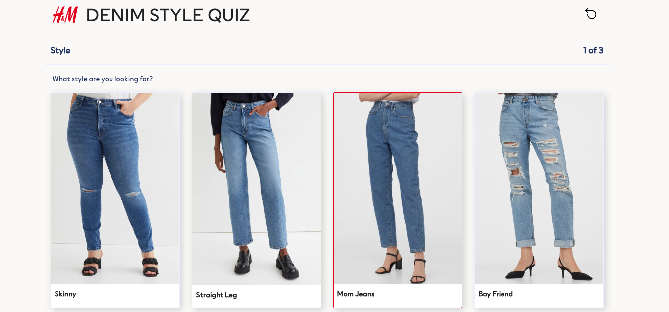 6. H&M’s Denim Style Quiz