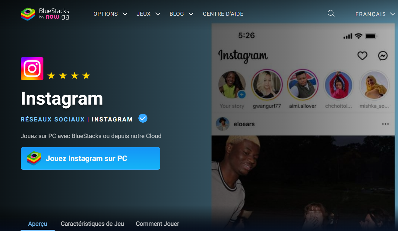 Install Instagram on BlueStacks