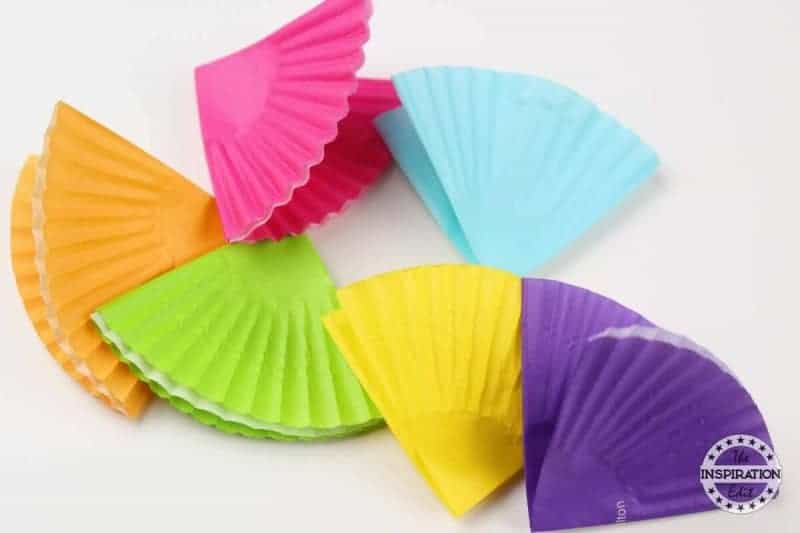 Making Flowers from Cupcake Cases.