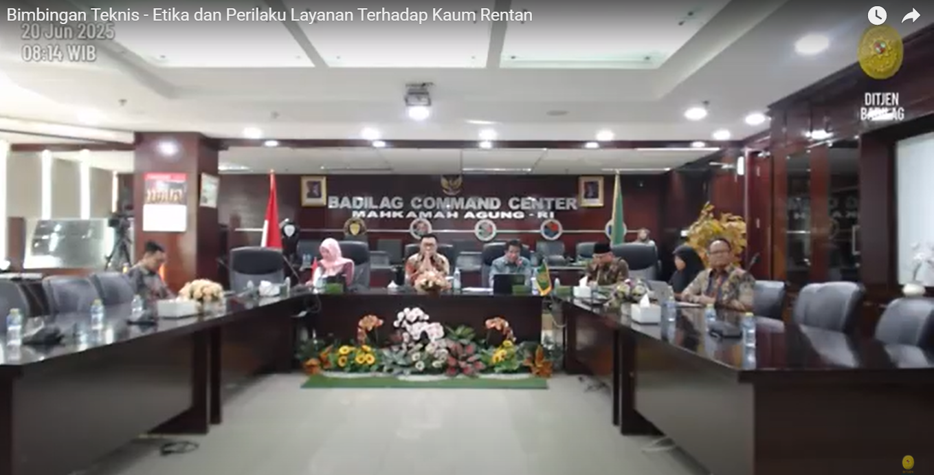 Optimalkan Kemampuan Tenaga Teknis Peradilan Agama, Ditjen Badilag Kembali Gelar Bimtek Kaum Rentan Berhadapan dengan Hukum